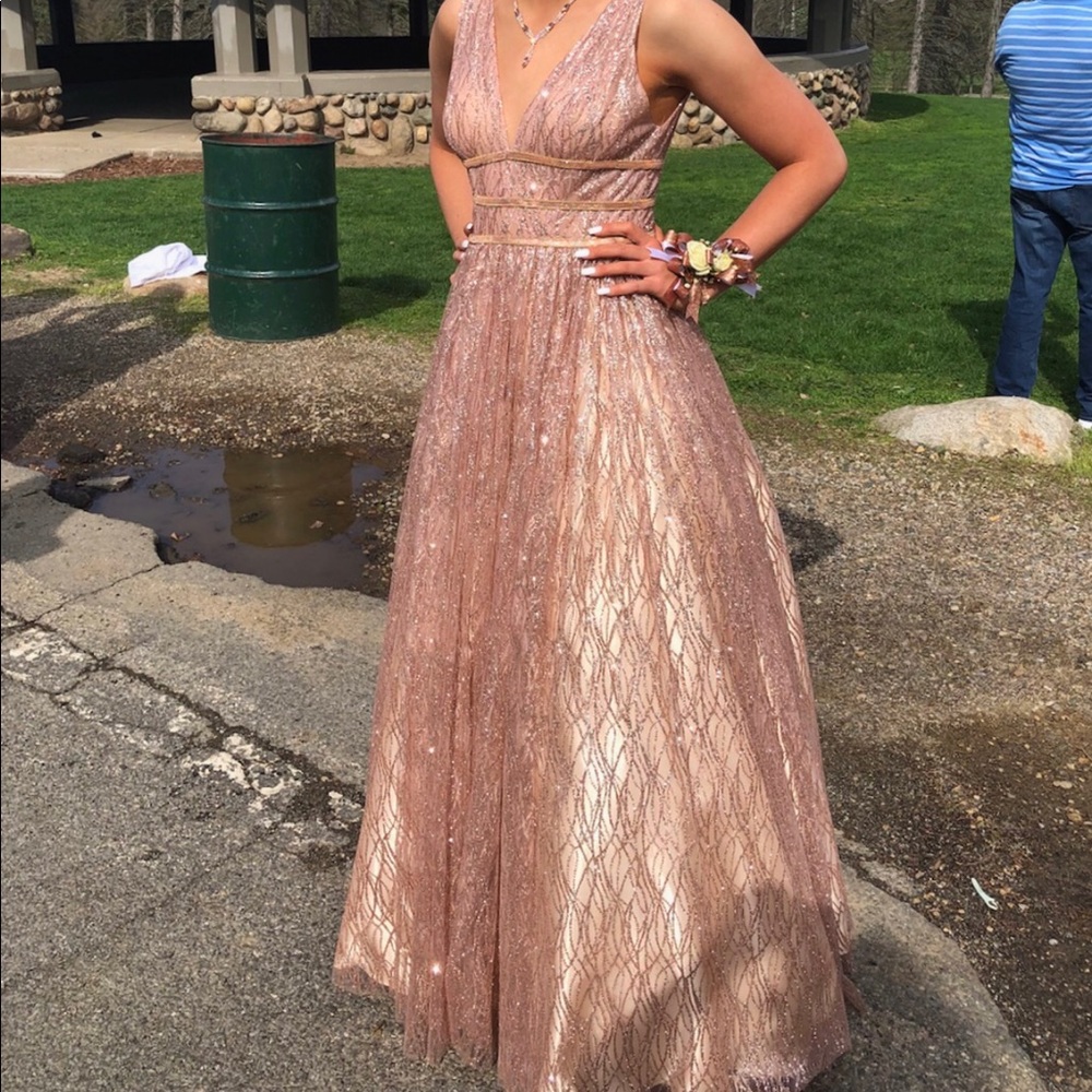Rose gold Prom /homecoming dress!